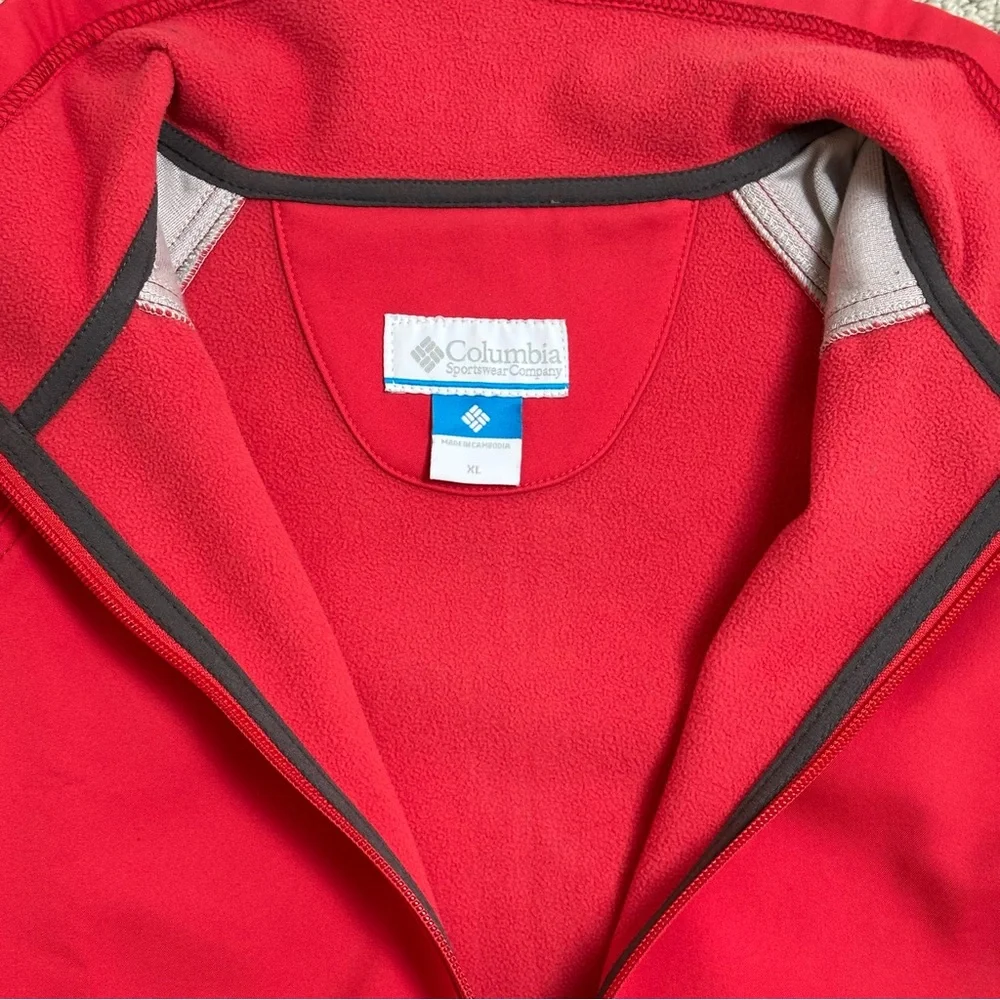 Columbia Vibrant Red Fleece Jacket - Picture 2 of 5